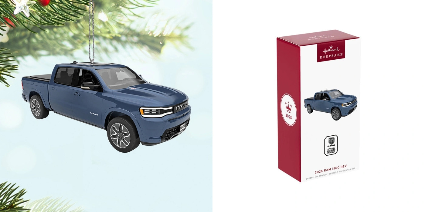 Ram scrapped its electric pickup, but it will sell you this Christmas ornament for $30