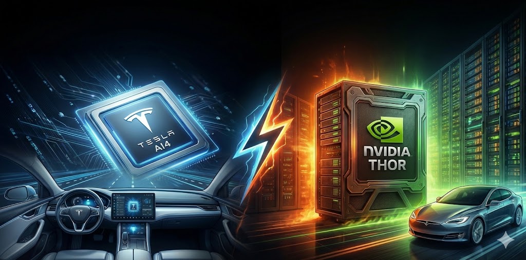 Tesla AI4 vs. NVIDIA Thor: the brutal reality of self-driving computers
