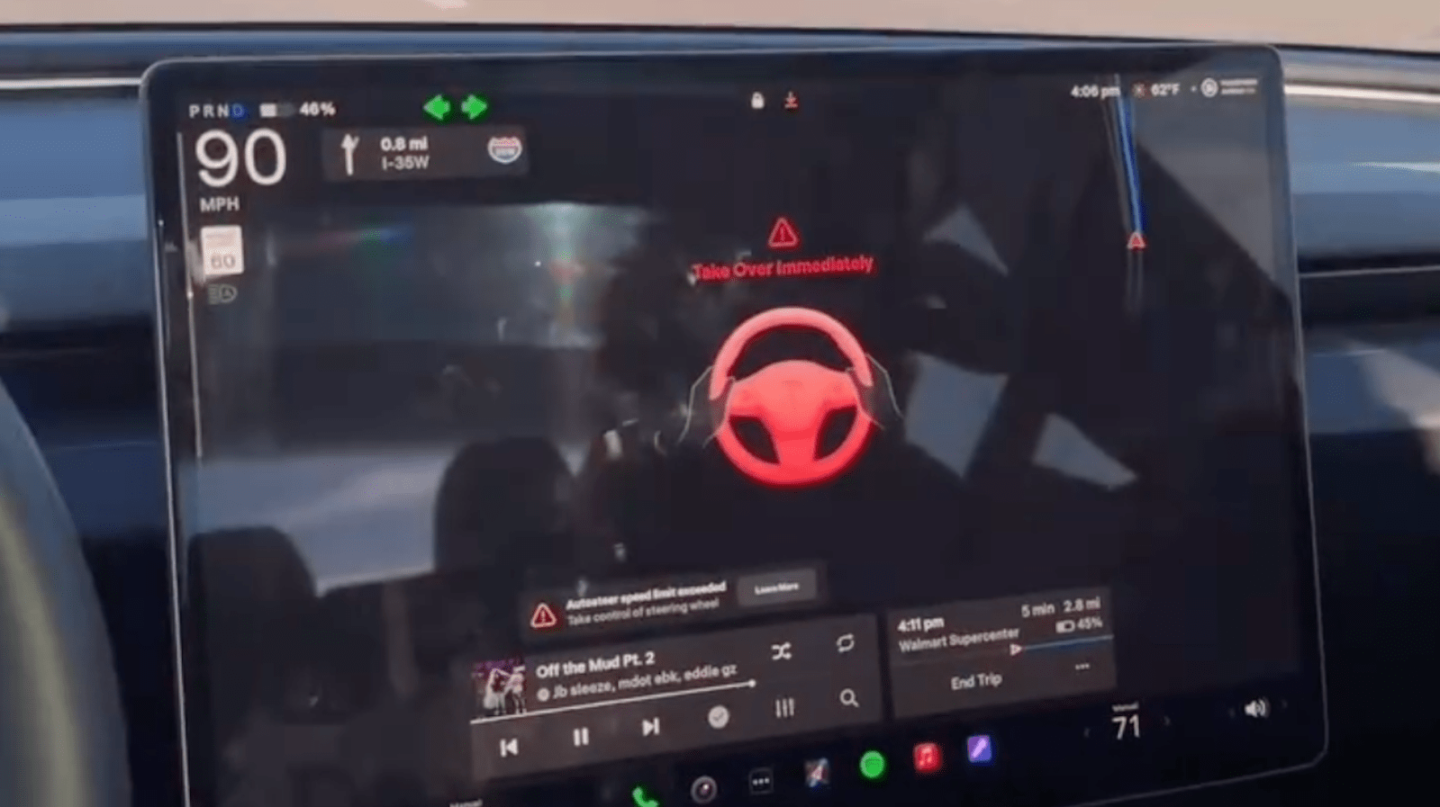 Tesla Full Self-Driving v14 disappoints with hallucinations, brake stabbing, and speeding