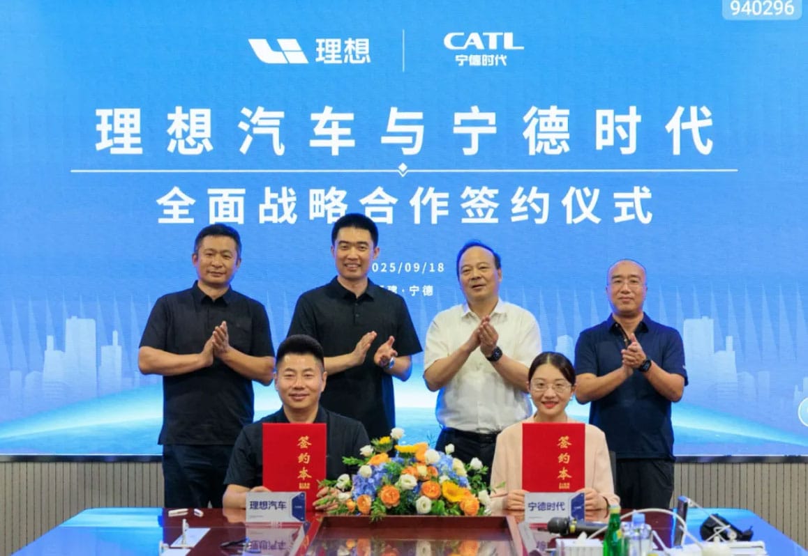 Li Auto, CATL ink new deal to deepen tie-up on battery safety, supercharging tech