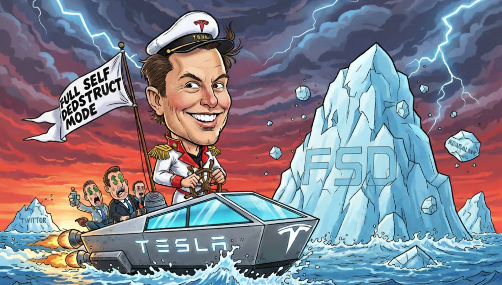 Tesla is heading into multi-billion-dollar iceberg of its own making