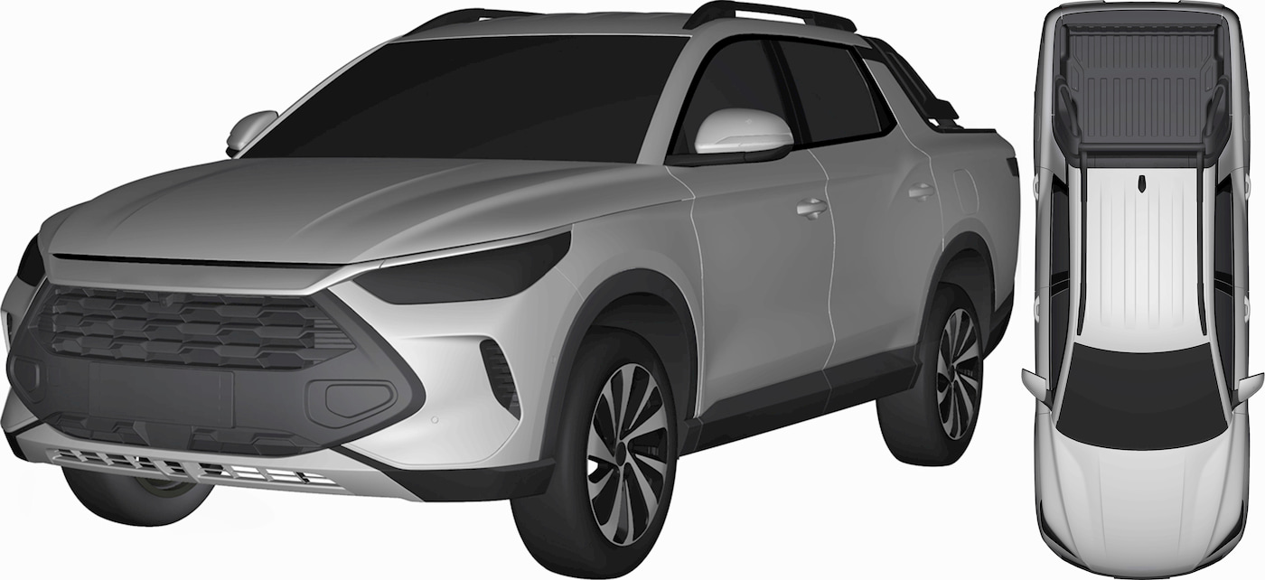 BYD design patent leaks, revealing new lower-priced pickup truck [Images]
