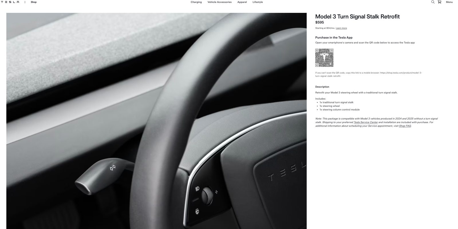 Tesla now sells turn signal retrofits in US, a $595 solution to a problem it caused