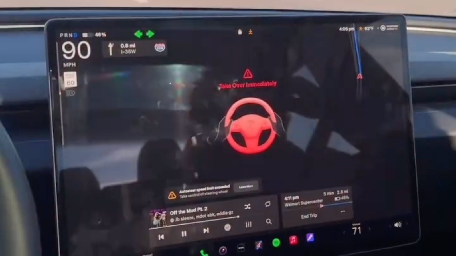 Tesla Full Self-Driving v14 disappoints with hallucinations, brake stabbing, and speeding